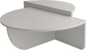 Τραπεζάκι Σαλονιού Λευκό MEVAL 90x60x30