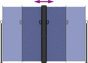 vidaXL Σκίαστρο Πλαϊνό Συρόμενο Μπλε 220x1200 εκ.
