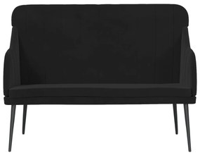 vidaXL Πάγκος Μαύρος 110x76x80 εκ. Βελούδινος