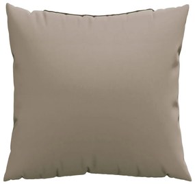 vidaXL Μαξιλάρια Καναπέ 4 τεμ. Taupe 50x50 εκ. Υφασμάτινα