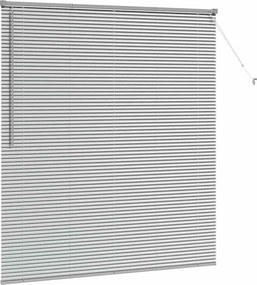 vidaXL Βενετσιάνικες Ρόδες Ασημί 175 x 160 εκ Αλουμίνιο