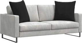 vidaXL Μαξιλάρι Καναπέ 2 τμχ. Βελούδο Μαύρο 80 x 80 cm