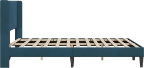 vidaXL Σκελετός Κρεβατιού Μπλε 140 x 190 cm Βελούδο