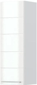 Ντουλάπι κρεμαστό Hudson V7-80-1K-Λευκό - Λευκό γυαλιστερό
