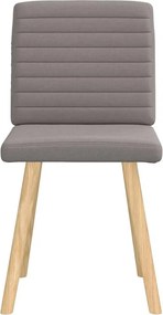 vidaXL Πολυθρόνες Τραπεζαρίας 2 τεμ. Taupe Υφασμάτινες