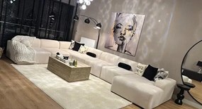 Stewehome Γωνιακός Καναπές,Μοντέρνος & Πολυτελής-λευκό -450cm x 450x290x80 cm