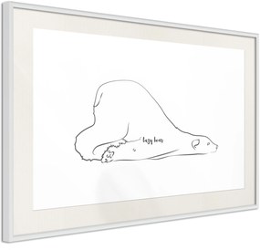 Αφίσα - Resting Polar Bear - 90x60 - Χρυσό - Χωρίς πασπαρτού