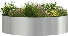 vidaXL Δακτύλιος γλάστρας 5 τμχ. Ασημί 80 x 80 x 20 cm