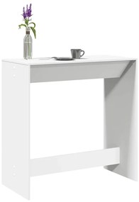 vidaXL Τραπέζι Μπαρ Λευκό 102x50x103,5εκ. Επεξεργ. Ξύλο