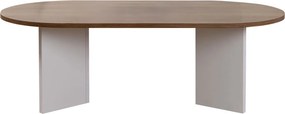 Τραπεζάκι Σαλονιού Καρυδιά / Λευκό SABLE 119x60x40