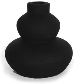 Διακοσμητικό Βάζο Paeon Black (20.5x19) Soulworks 0750004