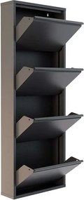 Shoe Cabinet 4 Piece Metal - Anthracite Anthracite