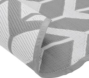 vidaXL Χαλί εξωτερικού χώρου ARAKIL γκρι Ø120 cm PP