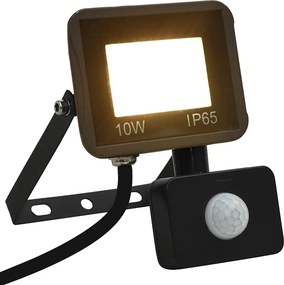 vidaXL Προβολέας LED με Αισθητήρα Ζεστό Λευκό 10 W