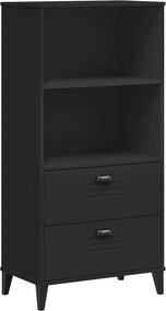 vidaXL Βιβλιοθήκη VIKEN Μαύρη 60x35x123 εκ. από Επεξεργασμένο Ξύλο