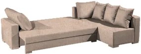 Γωνιακός καναπές Trendy-Δεξιά-285φ 185β εκ.-Μπεζ