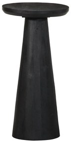 vidaXL Τραπεζάκι Μαύρο Ø30x60 cm από μασίφ ξύλο Mango