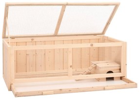 vidaXL Κλουβί Χάμστερ 104 x 52 x 38 εκ. από Μασίφ Ξύλο Ελάτης