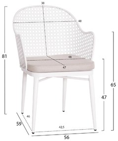 ΣΕΤ LOUNGE 3TMX ΕΞ.ΧΩΡΟΥ OREGO HM21106.02 ΑΛΟΥΜΙΝΙΟ ΣΕ ΛΕΥΚΟ