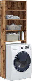 vidaXL Ντουλάπι πλυντηρίου ρούχων Παλιό ξύλο 64x24x190 cm