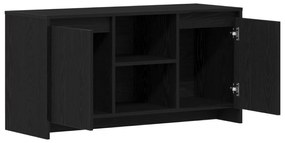 vidaXL Κάθισμα TV σε Μαύρο Δρυς 102x37,5x52,5 εκ από Επεξεργασμένο Ξύλο
