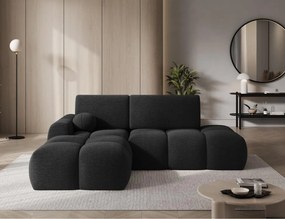 Γωνιακός Καναπές Vitalo-Μαύρο-Αριστερή