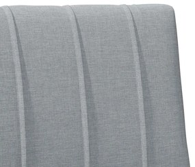 vidaXL Ταπετσαρισμένο κεφαλάρι Ανοιχτό γκρι 100 cm