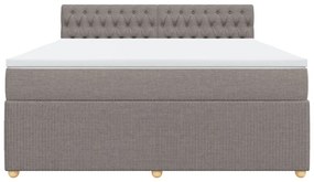 ΚΡΕΒΑΤΙ BOXSPRING ΜΕ ΣΤΡΩΜΑ TAUPE 180X200 ΕΚ. ΥΦΑΣΜΑΤΙΝΟ 3287546