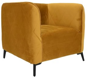 Armchair Cube Fylliana Yellow 80*72*70 cm