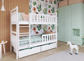 MONIKA 80x160 white bunk bed Lano Furniture