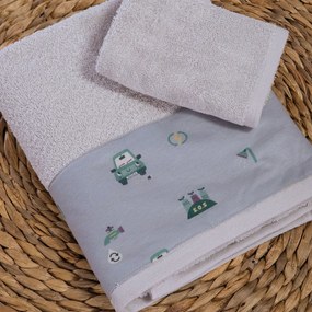 Βρεφικές Πετσέτες (Σετ 2τμχ) Nef-Nef Homeware Baby Green Car 420gsm
