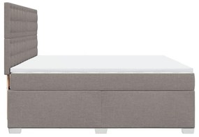 ΚΡΕΒΑΤΙ BOXSPRING ΜΕ ΣΤΡΩΜΑ TAUPE 180X200 ΕΚ. ΥΦΑΣΜΑΤΙΝΟ 3290585