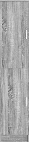 vidaXL Highboard Γκρίζο Σονομα 35 x 39 x 168 εκ.