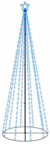 vidaXL Χριστουγεννιάτικο Δέντρο Κώνος 310 LED Μπλε 100 x 300 εκ.