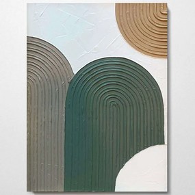 Πίνακας Καμβάς 3D 112RGN1104 70x100cm Multi Wallity Κάθετοι Wood, Canvas