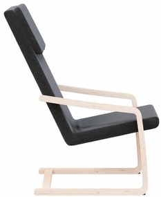 vidaXL Πολυθρόνα Relax Μαύρη Υφασμάτινη