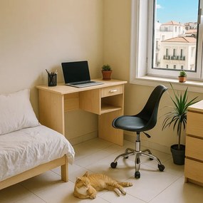 Φοιτητικό πακέτο επίπλων γραφείου Michael -Gaston II pakoworld σετ 2 τμχ