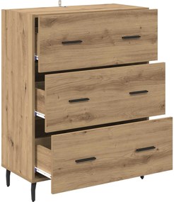 vidaXL Πλαϊνό γραφείο Artisan Oak 69,5 x 34 x 90 εκ.
