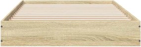 vidaXL Πλαίσιο Κρεβατιού Χωρ. Στρώμα Sonoma Δρυς 75x190εκ Επεξ. Ξύλο