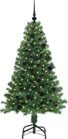 vidaXL Τεχνητό Χριστουγεννιάτικο Δέντρο με 150 LED Πράσινο 150 cm