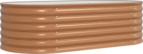 vidaXL Ανεβασμένο Κρεβάτι Καφέ 160 x 80 x 44 cm Ατσάλι