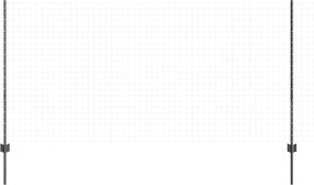 vidaXL Στύλος Περιφράξεων 11 pcs Γκρι 120 cm Ατσάλι