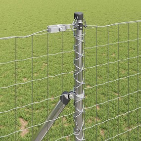 vidaXL Ευρωπαϊκή Στήριξη Φράχτη 10 x 1,4 μ Γαλβανισμένος Χάλυβας Ασημί