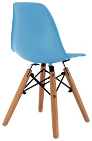 Καρέκλα TWIST KID Παιδική Ξύλινα πόδια Μπλέ 30,5x33x59 εκ. 4αδα 30.5x33x59 εκ.