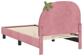 vidaXL Κρεβάτι Παιδικής Κρεβατοκάμαρας με Κεφαλάκι Ροζ 80 x 160 cm