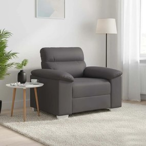 vidaXL Πολυθρόνα Γκρι 100 x 81 x 84 εκ. από Συνθετικό Δέρμα