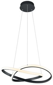 Φωτιστικό Οροφής Course R32051132 1xLed 27W Φ60cm 150cm Black Mat RL Lighting Metal