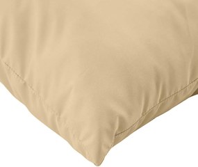 vidaXL Μαξιλάρια Παλέτας 3 τεμ. Μπεζ Μελανζέ Υφασμάτινα