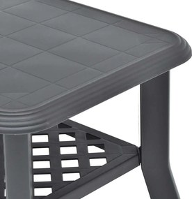 vidaXL Τραπεζάκι Σαλονιού Ανθρακί 90 x 60 x 46 εκ. Πλαστικό