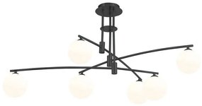 Φωτιστικό Οροφής 6036-6 100x40cm 6xG9 Black-White Inlight Metal, Glass